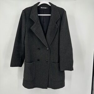 Billycoat Mens Wool Cashmere Blend Double Breasted Coat Size M Tailored Classic